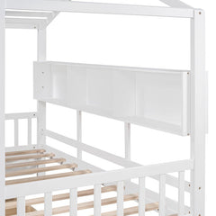 Bellemave® Wooden House Bed with 2 Drawers and Storage Shelf - Bellemave