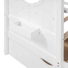 Bellemave® Wooden House Bed with 2 Drawers and Storage Shelf - Bellemave