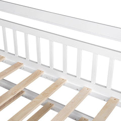 Bellemave® Wooden House Bed with Trundle Bed - Bellemave