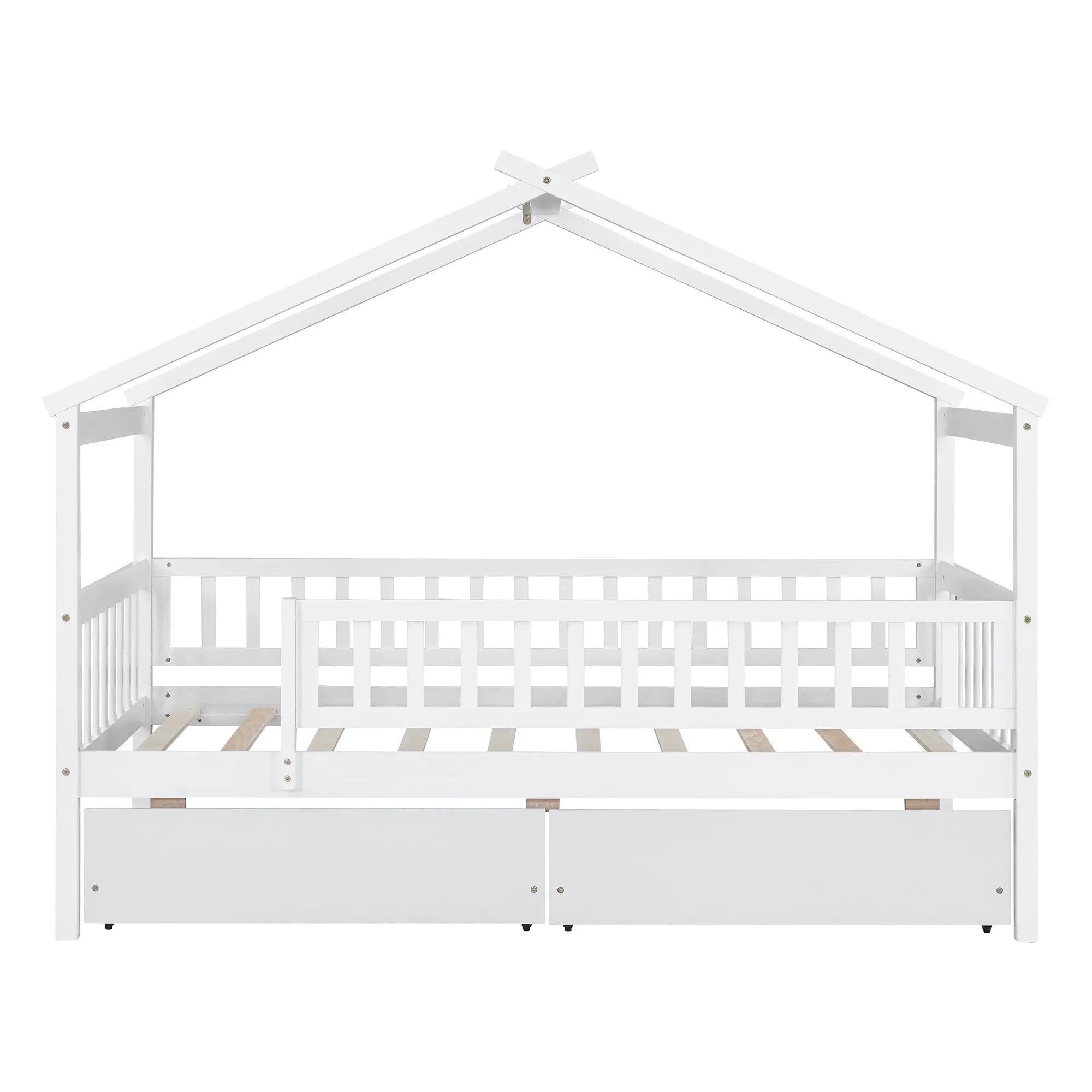 Bellemave® Wooden House Bed with Two Drawers - Bellemave