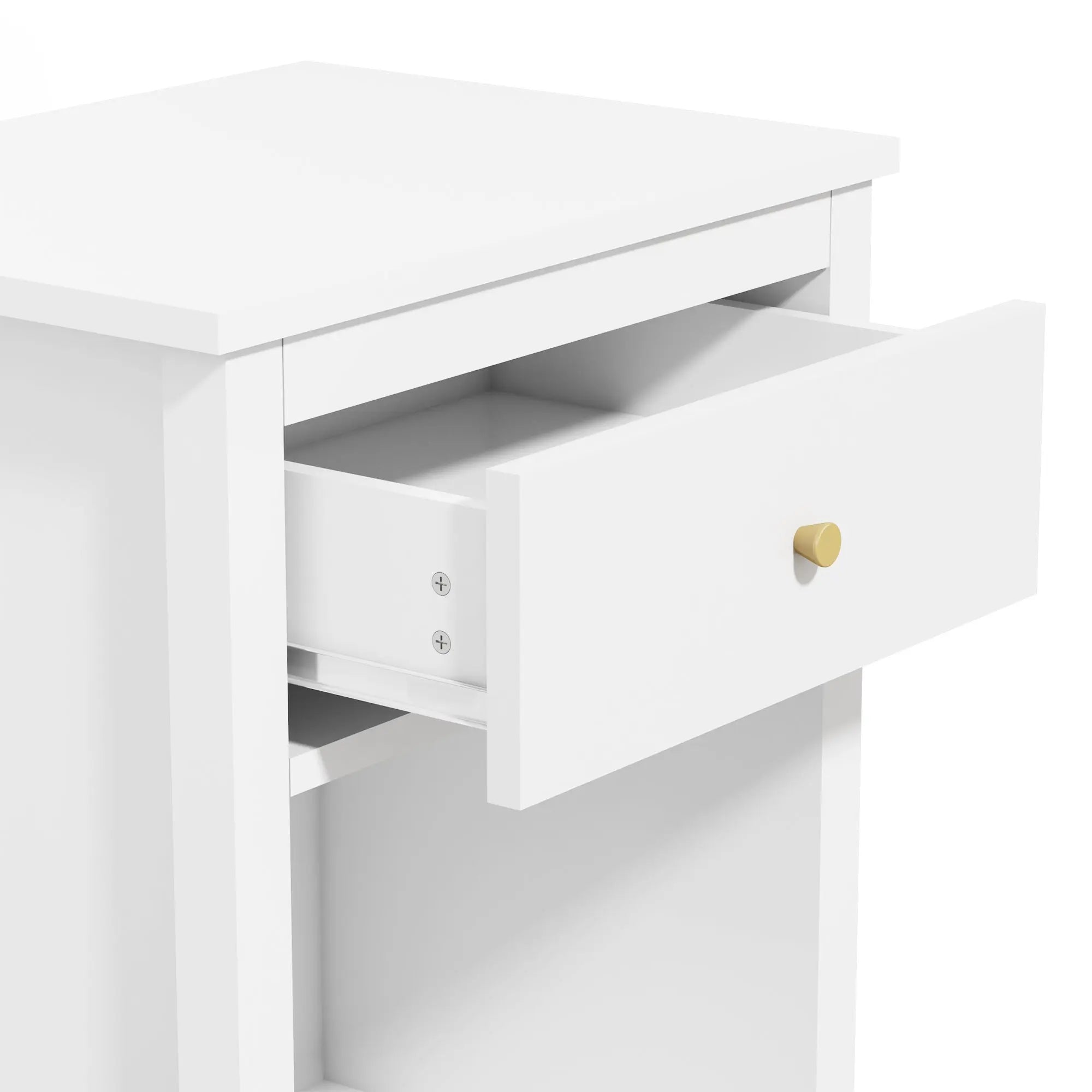 Bellemave® Wooden Nightstand with One Drawer One Shelf - Bellemave