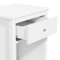 Bellemave® Wooden Nightstand with One Drawer One Shelf - Bellemave