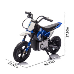 Bellemave®24V motorcycle for kids with LED breath lamp,Bluetooth,Music and Rear wheel shock absorber,Adjustable speed,motorcycle for kids 5 - 12 - Bellemave