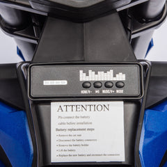 Bellemave®24V motorcycle for kids with LED breath lamp,Bluetooth,Music and Rear wheel shock absorber,Adjustable speed,motorcycle for kids 5 - 12 - Bellemave