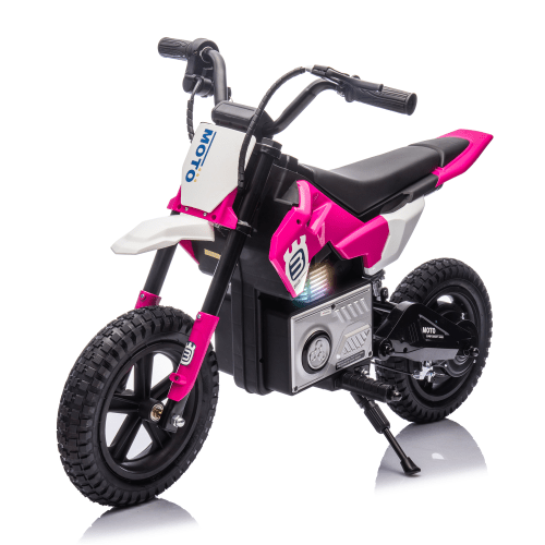 Bellemave®24V motorcycle for kids with LED breath lamp,Bluetooth,Music and Rear wheel shock absorber,Adjustable speed,motorcycle for kids 5 - 12 - Bellemave