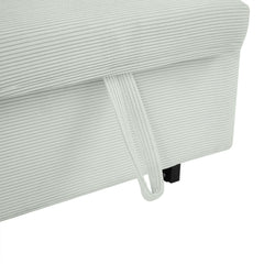 Bellemave®57.48" Pull - out Sofa Bed Convertible Couch 2 Seat Loveseat Sofa Modern Sleeper Sofa with Two Throw Pillows and USB Ports for Living Room, Light Grey - Green - Bellemave