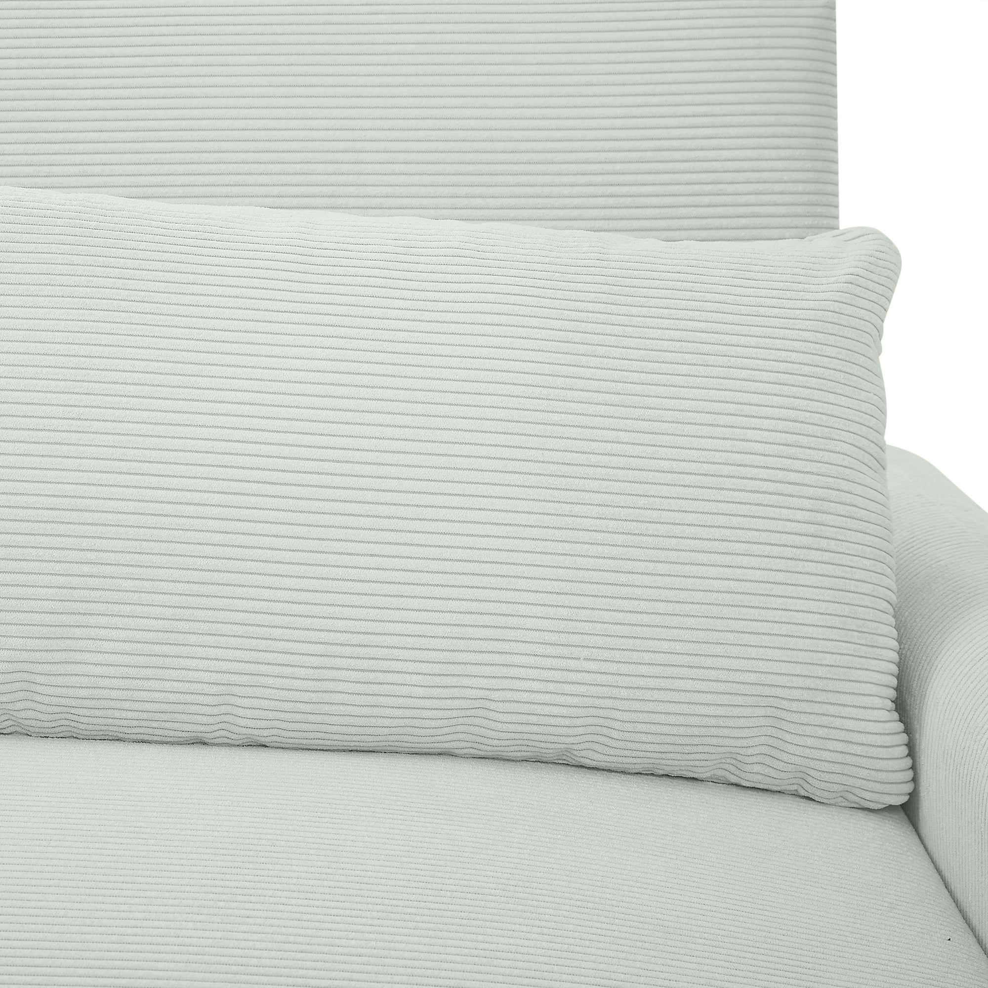 Bellemave®57.48" Pull - out Sofa Bed Convertible Couch 2 Seat Loveseat Sofa Modern Sleeper Sofa with Two Throw Pillows and USB Ports for Living Room, Light Grey - Green - Bellemave