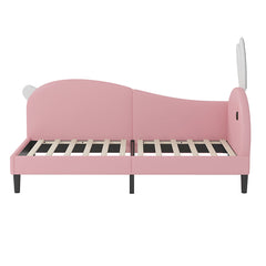 Bellemave® Upholstered Rabbit-Shape Daybed, Sofabed with Rabbit Ear Headboard