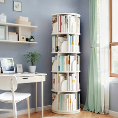 Bellemave® Rotating Bookshelf, 360¡ã Display Round Stackable Spinning Bookshelf, Revolving Round Book Shelf, Space-Saving