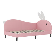 Bellemave® Upholstered Rabbit-Shape Daybed, Sofabed with Rabbit Ear Headboard