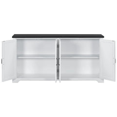 Bellemave® Country Style Wooden Sideboard with Pine Doors and Legs