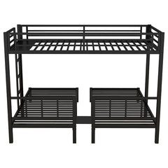 Bellemave® Twin/Twin XL Over Twin&Twin Metal Triple Bunk Bed