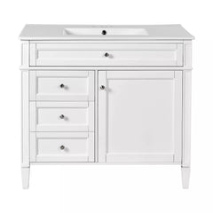 Bellemave® 36 Inch Bathroom Vanity with Sink, Modern Single Sink Bathroom Vanity Cabinet with Storage Drawers and Tip-Out Drawer