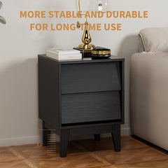 Bellemave® 2-Set Nightstands Features Vintage-style and Bevel Design