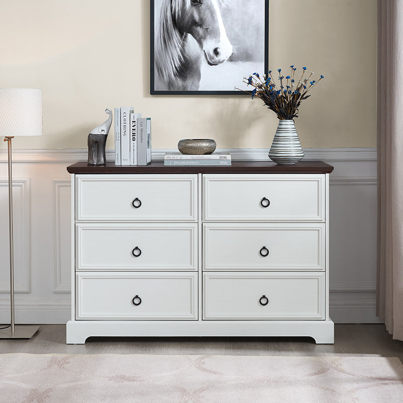 Bellemave® Modern Farmhouse 6 Drawers Chest