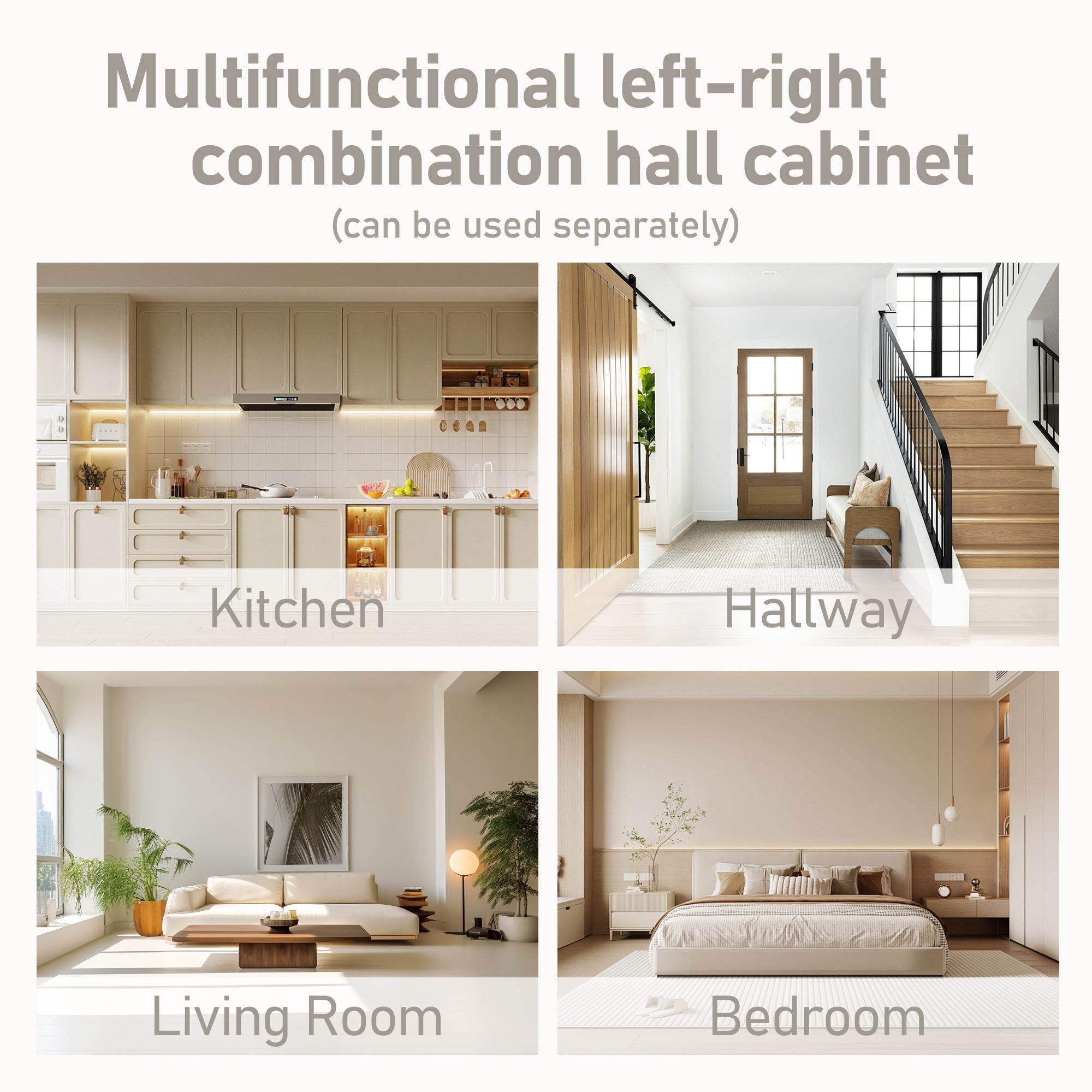Bellemave® Multifunctional Hall Tree with Bench & Shoe Storage, Hooks Bellemave®
