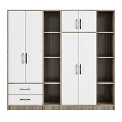 Bellemave® 6-Door Wardrobe with Shelves and Drawers