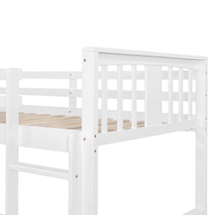 Bellemave® Twin Size Bunk Bed with Slide and Ladder