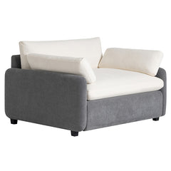 Bellemave® Oversized Chenille Single Sofa Chair with Pillows