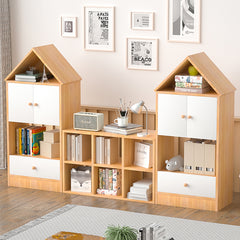 Bellemave® Versatile Children's Bookshelf with House-Shaped Design, Adjustable Placement