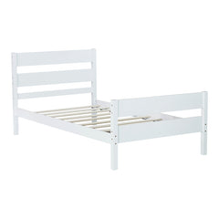 Bellemave® Twin Size Platform Bed with Headboard and Footboard