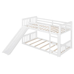 Bellemave® Twin Size Bunk Bed with Slide and Ladder