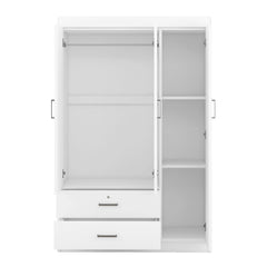 Bellemave® 3-Door Mirror Wardrobe with Shelves Bellemave®