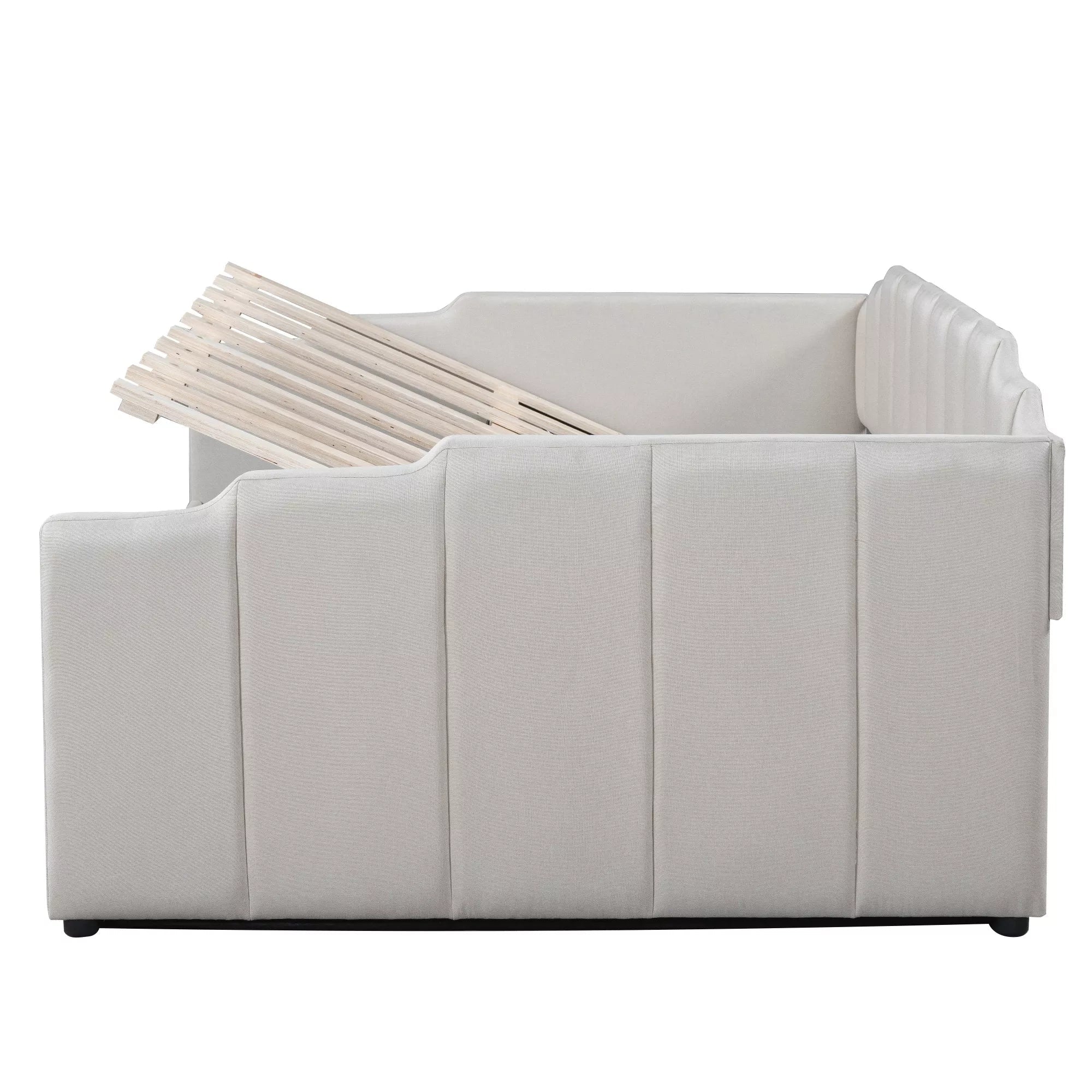 Bellemave® Full Size Upholstered Daybed for Bedroom,Guest Room,Lift Up Storage Bedframe with Wood Slat Support Bellemave®