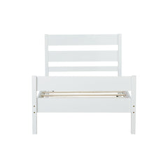 Bellemave® Twin Size Platform Bed with Headboard and Footboard