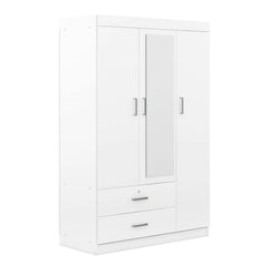 Bellemave® 3-Door Mirror Wardrobe with Shelves Bellemave®