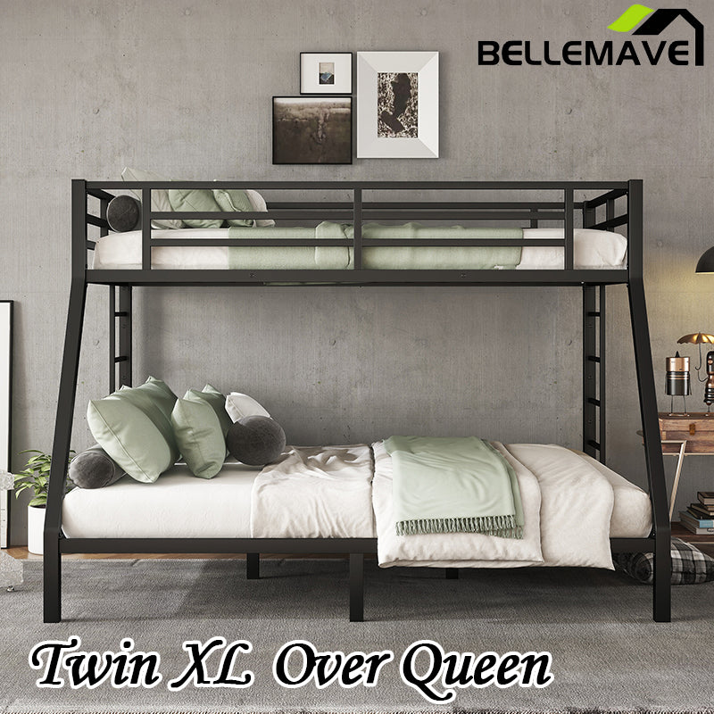 Bellemave® Twin XL over Queen Metal Bunk Bed