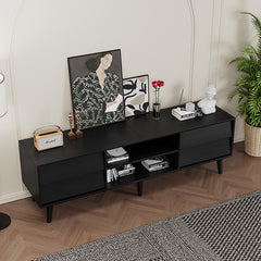 Bellemave® 63" TV Stand Features Vintage-style and Bevel Design with 4 Drawers