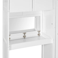 Bellemave® Queen Size Murphy Bed with Desk, Vanity and Cabinets