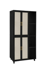 Bellemave® 4 Door Cabinet with 4 Adjustable Inner Shelves