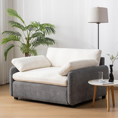 Bellemave® Oversized Chenille Single Sofa Chair with Pillows