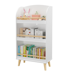 Bellemave® 3-Tier Bookcase, Book Organizer, Toy Storage Cabinet Organizer