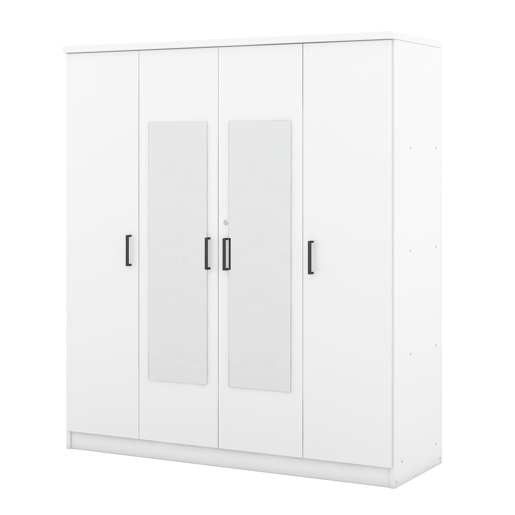 Bellemave® 4-Door Mirror Wardrobe with Shelves Bellemave®