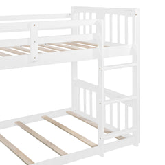 Bellemave® Twin Size Bunk Bed with Slide and Ladder