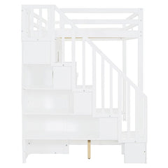 Full Size Murphy Bed with Hydraulic Lift & Desk Design, Convertible Bunk Bed & Loft Bed - Bellemave