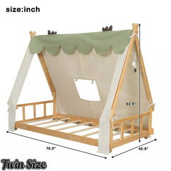 twin size tent house bed