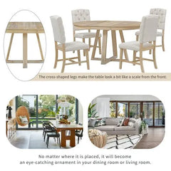 Bellemave 5 piece retro functional dining table set - Bellemave