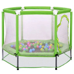 Bellemave 55'' Toddlers Trampoline with Safety Enclosure Net and Balls - Bellemave