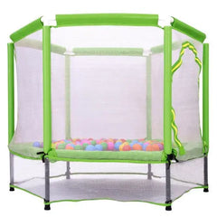 Bellemave 55'' Toddlers Trampoline with Safety Enclosure Net and Balls - Bellemave