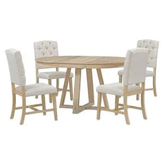Bellemave® 58" 5 Piece Retro Functional Dining Table Set - Bellemave