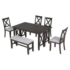 Bellemave® 60" 6 - Piece Family Dining Set - Bellemave