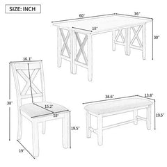 Bellemave® 60" 6 - Piece Family Dining Set - Bellemave