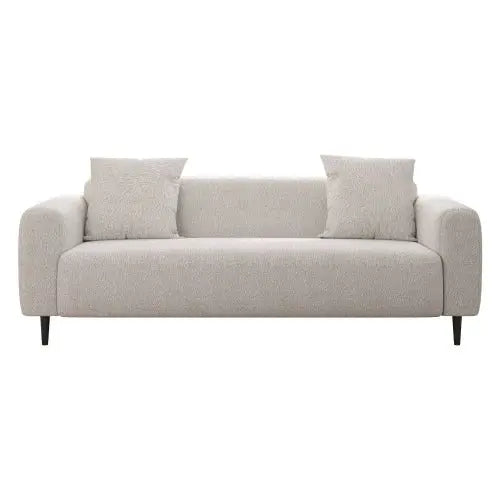 Bellemave 77.2″ Large size two Seat Sofa,Modern Upholstered,White mohair Granular velvet - Bellemave