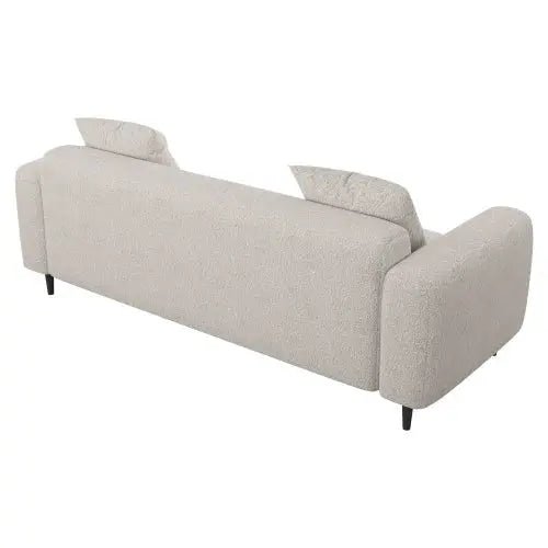 Bellemave® 77.2″ Size Two Seat Sofa,Modern Upholstered,White Mohair Granular Velvet - Bellemave
