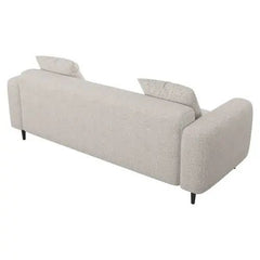 Bellemave® 77.2″ Size Two Seat Sofa,Modern Upholstered,White Mohair Granular Velvet - Bellemave