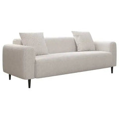 Bellemave® 77.2″ Size Two Seat Sofa,Modern Upholstered,White Mohair Granular Velvet - Bellemave